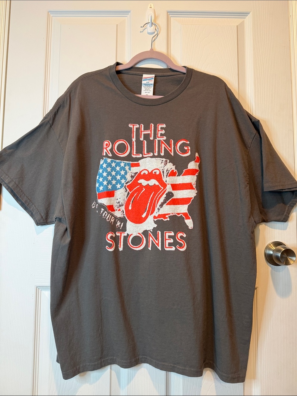 The Rolling Stones Unisex Short Sleeve Graphic Tee - Charcoal